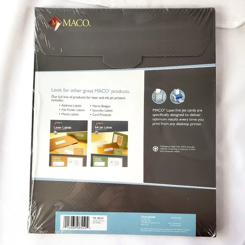 Maco Laser & Ink Jet Business Cards 2